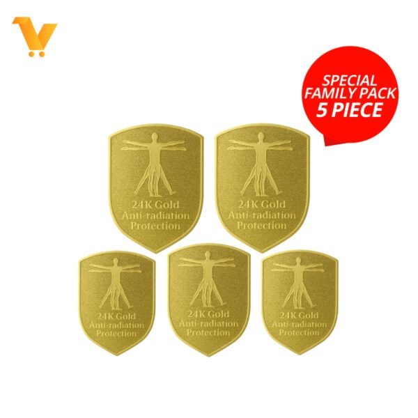 5 Piece EMF Shield, Special Family Pack, Radiation Protector, Anti Radiation Chip